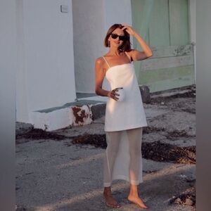 NWT Women’s Organza Combination Dress ecru white 4661/394 Size Small